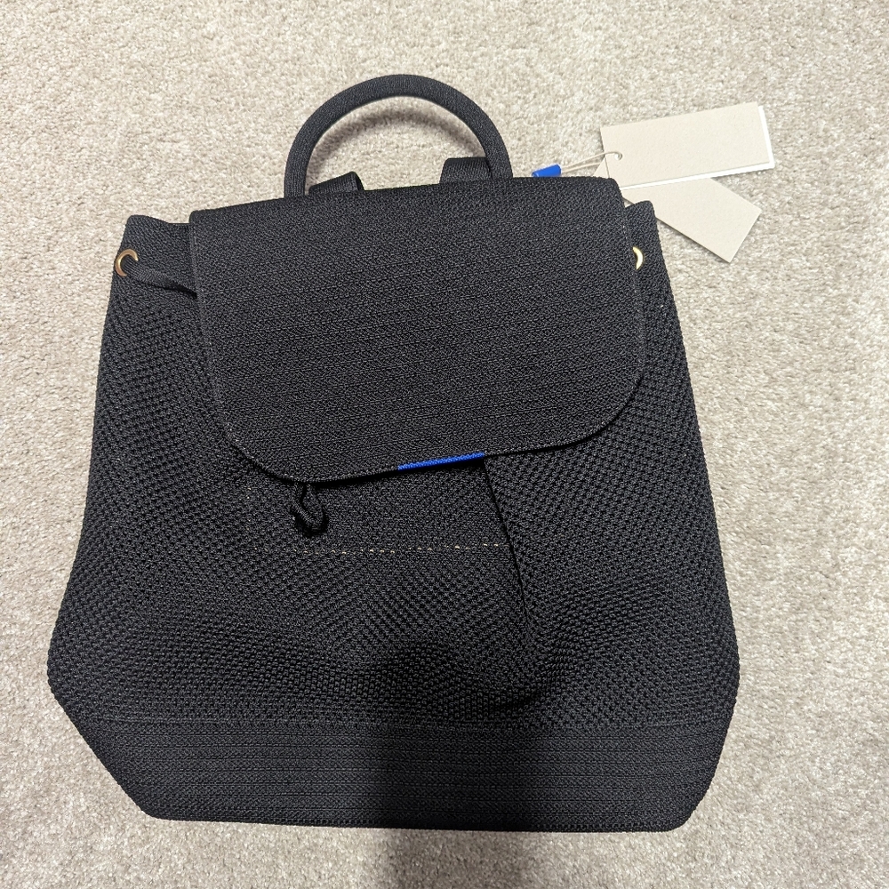 Rothy's black cinch backpack NWT